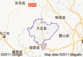 大足縣地圖