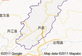 開縣地圖