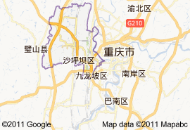 沙坪壩區地圖