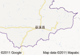 巫溪縣地圖