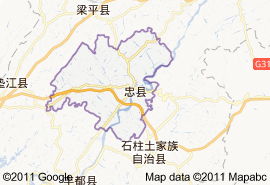 忠縣地圖