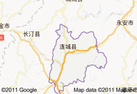 連城縣地圖