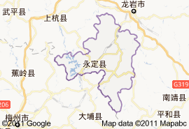 永定縣地圖