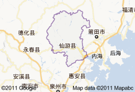 仙遊縣地圖