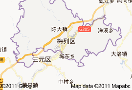 梅列區地圖
