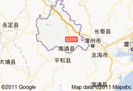 南靖縣地圖