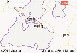 卓尼縣地圖