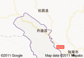 舟曲縣地圖
