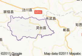 靈台縣地圖