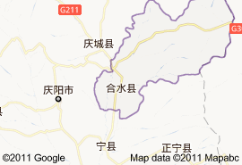 合水縣地圖