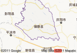鎮原縣地圖