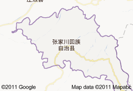張家川回族自治縣地圖