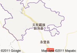 天祝藏族自治縣地圖
