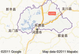 東源縣地圖