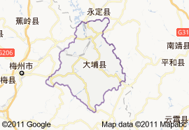 大埔縣地圖