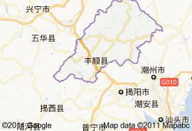 豐順縣地圖