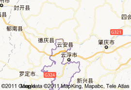 雲安縣地圖