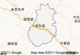 田東縣地圖