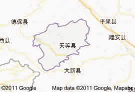 天等縣地圖