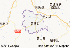 荔蒲縣地圖