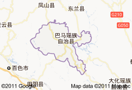 巴馬瑤族自治縣地圖
