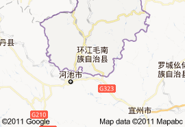 環江毛南族自治縣地圖