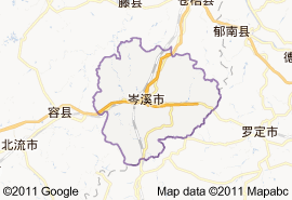 岑溪市地圖