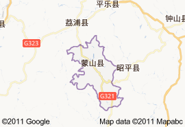 蒙山縣地圖
