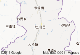 陸川縣地圖