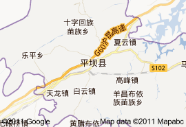 平壩縣地圖