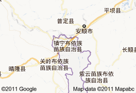鎮寧布依族苗族自治縣地圖