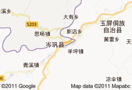 岑鞏縣地圖