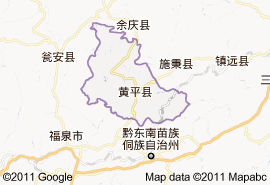 黃平縣地圖