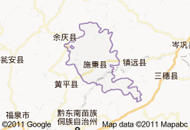 施秉縣地圖