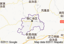 銅仁市地圖