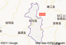 鳳岡縣地圖