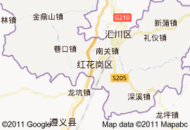 紅花崗區地圖