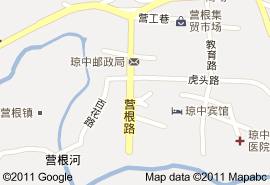 瓊中黎族苗族自治縣地圖