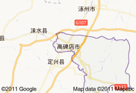 高碑店市地圖