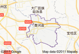 香河縣地圖