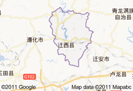 遷西縣地圖