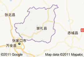崇禮縣地圖