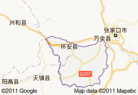 懷安縣地圖