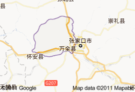 萬全縣地圖
