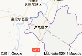昂昂溪區地圖