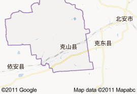 克山縣地圖