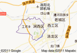 澗西區地圖
