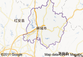 麻城市地圖