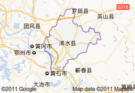 浠水縣地圖