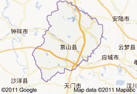 京山縣地圖